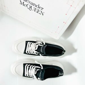 Alexander McQueen Black and White Sneakers